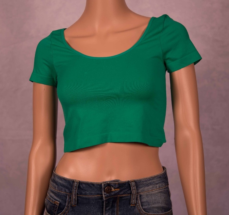 Green Crop Top | Tops | Palms Boutique