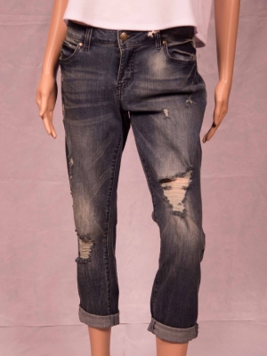 Denim Distressed Jeans in Bottoms