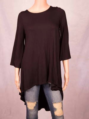 Charcoal Fancy  Top in Tops
