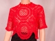 RED CROCHET TOP - $30.00