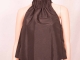 BLACK PLEATED COLLAR TOP - $40.00