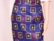 SANAA BLUE GOLD ZIPPER-SQUARES - $50.00
