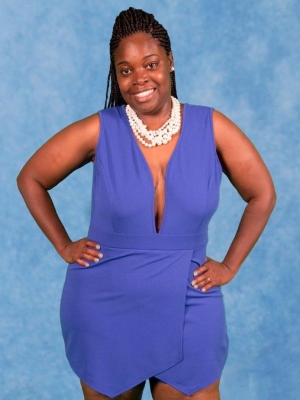 Royal Blue Sleeveless Romper*Plus in Bottoms
