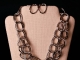 SILVER DOUBLE CHAIN NECKLACE W/EARRINGS - $25.00