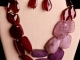 PURPLE STONES W/ EARRINGS - $25.00