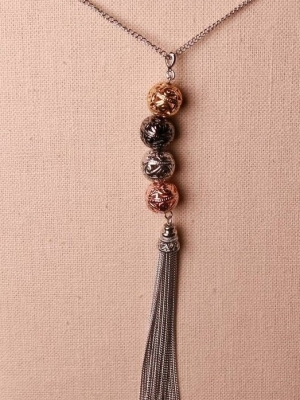Four Beaded Ball Frill w/ Earrings in Jewelry
