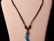 BLUE SABER TOOTH NECKLACE - $10.00