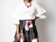 BLACK FLORAL SKIRT W/ POCKETS - $20.00