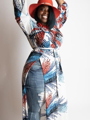 High Split Maxi Dress*Plus Size in Dresses