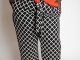 BLACK AND WHITE PALAZZO PANTS W/BELT - $48.00