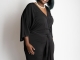 BELL  SLEEVE JUMPSUIT W/TIE*PLUS - $35.00