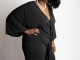 BELL  SLEEVE JUMPSUIT W/TIE*PLUS - $35.00