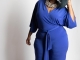 BELL  SLEEVE JUMPSUIT W/TIE*PLUS - $35.00