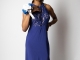 ROYAL BLUE HALTER GOWN W/ ACCESSORIES - $75.00