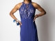 ROYAL BLUE HALTER GOWN W/ ACCESSORIES - $75.00