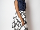 BLACK/WHITE MAXI SKIRT - $65.00