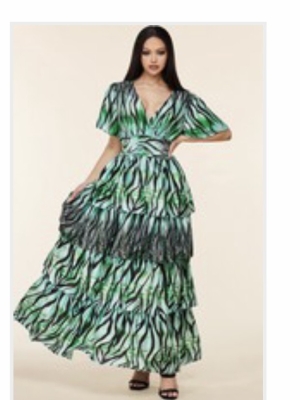Jada Tiered Maxi Dress in Dresses