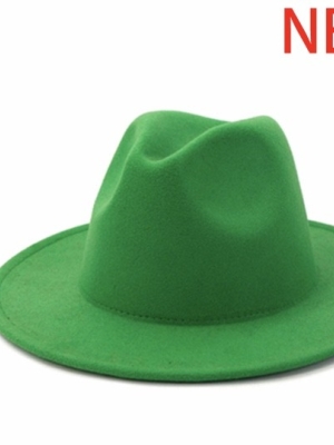 Green Fedora Hat in Hats